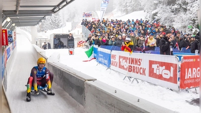 Der Eiskanal ist im unteren Abschnitt neu gebaut worden und wird nun wegen technischer Mängel nicht freigegeben. (Archivbild) (Foto: Expa/Johann Groder/APA/dpa)