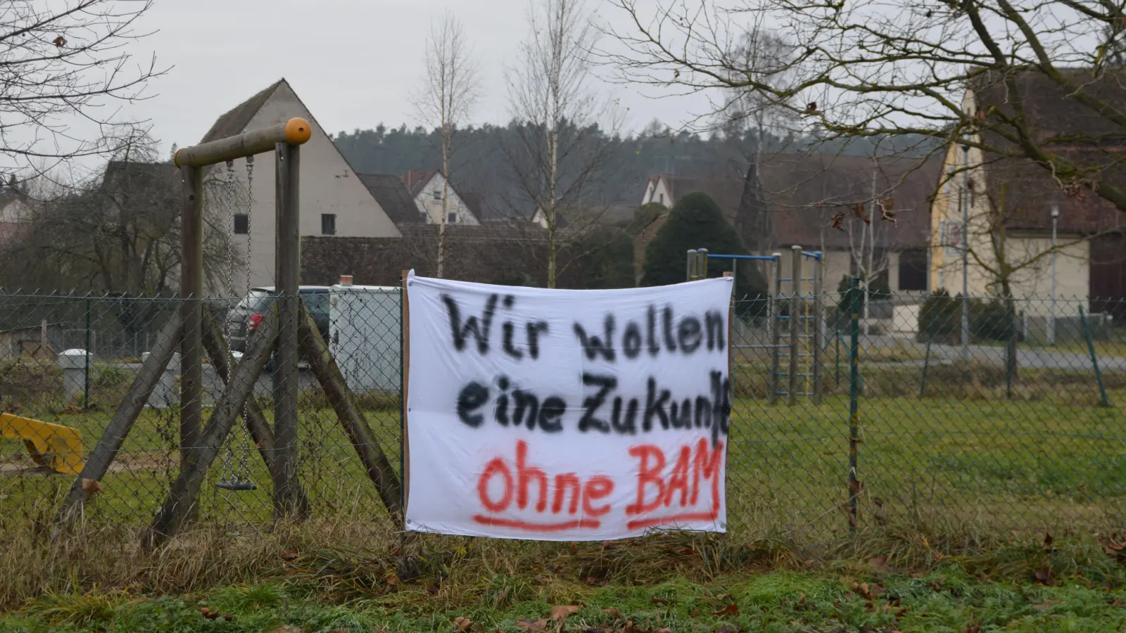 Ihren frommen Wunsch – „Wir wollen eine Zukunft ohne BAM“ – haben die Tragelhöchstädter schon mehrfach geäußert. Ob er in Erfüllung geht, darf allerdings bezweifelt werden. (Archivfoto: Johannes Zimmermann)