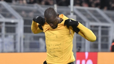 Überraschte mit einer traurigen Botschaft: Serhou Guirassy.  (Foto: Bernd Thissen/dpa)