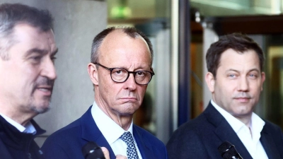 Ein Nationaler Sicherheitsrat war ein Wunsch von CDU-Chef Friedrich Merz. (Archivbild) (Foto: Christoph Soeder/dpa)