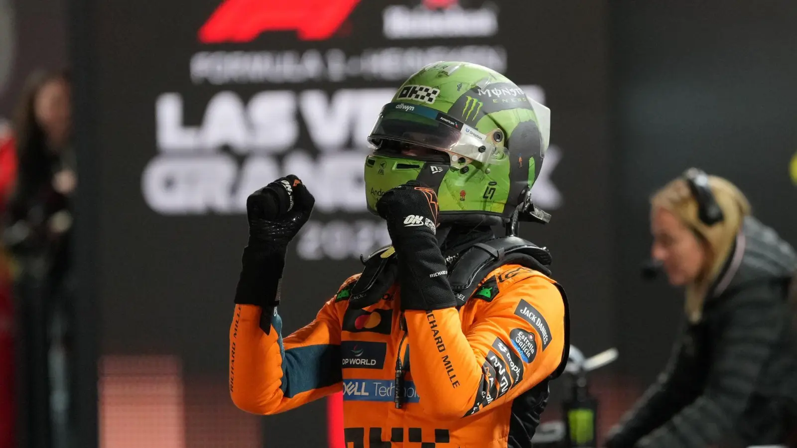 Jubelte über die Pole Position: Lando Norris. (Foto: Eric Gay/AP/dpa)