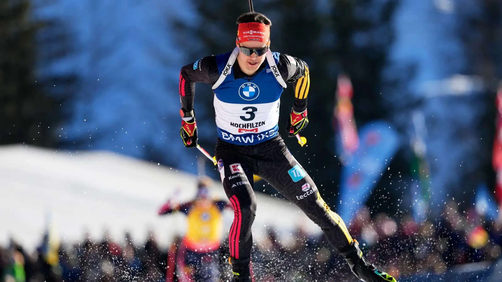 Belegte den vierten Platz in der Verfolgung: Philipp Horn (Foto: Matthias Schrader/AP/dpa)