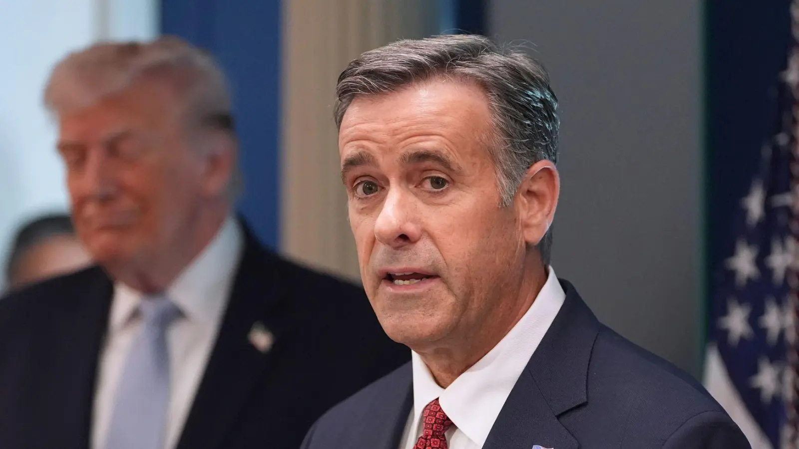 Der US-amerikanische Chef des Geheimdienstes CIA, John Ratcliffe, ist unbestätigten Medienberichten zufolge für Gespräche nach Moskau gereist. (Archivbild) (Foto: Alex Brandon/AP/dpa)