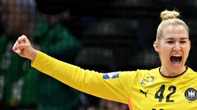 Katharina Filter wuchs in der ersten Halbzeit über sich hinaus.  (Foto: Federico Gambarini/dpa)