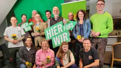 Die Kandidatinnen und Kandidaten der Grünen in Bad Windsheim sind motiviert und blicken optimistisch auf die Kommunalwahl 2026. (Foto: Nina Daebel)