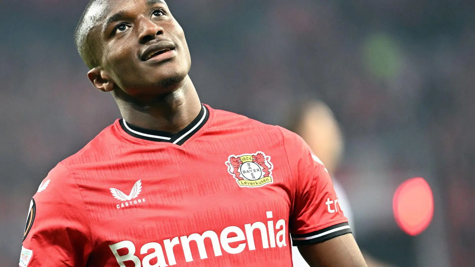 Moussa Diaby soll schon bald wieder das Leverkusener Trikot tragen. (Archivbild) (Foto: Federico Gambarini/dpa)