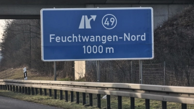 Kurz nach der Anschlussstelle Feuchtwangen-Nord geschahen die beiden Unfälle fast zeitgleich. (Symbolbild: Tizian Gerbing)