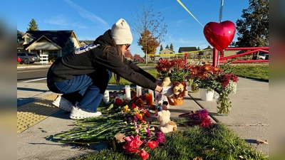 Die Gewalttat sorgte für Entsetzen in der 100.000-Einwohner-Stadt Bend. (Foto: Haven Daley/AP/dpa)
