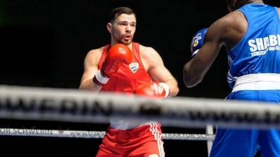 Der erste von drei klaren Siegen: Krotter im Viertelfinale gegen Jody Bita aus Schleswig Holstein. (Foto: Andrea Ifodi)