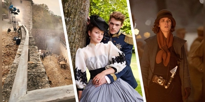 Ob „Kohlrabenschwarz”, „Die Kaiserin” oder „Babylon Berlin”: Auch moderne Film- und Serienproduktionen setzen auf Drehorte in Westmittelfranken. (Foto: Nico Krappweis, Netflix/dpa, Frédéric Batier/X Filme Creative Pool/SKY/ARD Degeto/dpa)