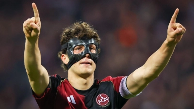 Fabio Gruber verlässt den 1. FC Nürnberg. (Archivbild) (Foto: Daniel Karmann/dpa)