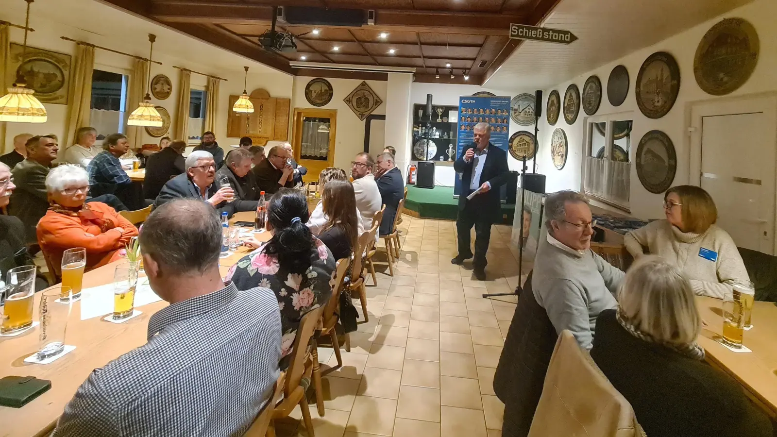 Georg Gerhäuser plädierte beim Aschermittwoch der Bad Windsheimer CSU für einen Neustart. (Foto: Anna Franck)