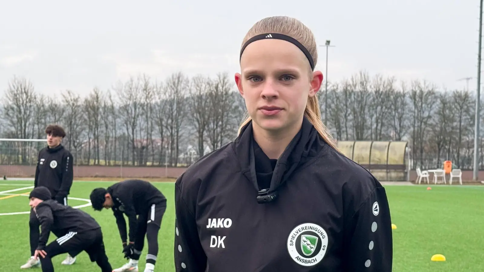 Acht Länderspiele hat Dana Keßler nun absolviert. Nach der Rückkehr aus Portugal ging es gleich mit dem Training bei der SpVgg Ansbach weiter. (Foto: Evi Lemberger)