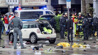 Der Tatort in der Münchner Innenstadt.  (Foto: Peter Kneffel/dpa)