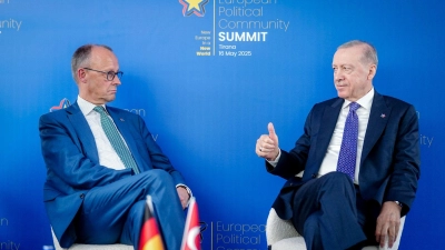 Bundeskanzler Friedrich Merz reist für einen Antrittsbesuch beim türkischen Präsidenten Recep Tayyip Erdogan nach Ankara.  (Foto: Kay Nietfeld/dpa)