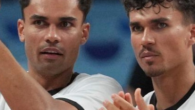 Es war ein Kraftakt für die deutsche Mannschaft.  (Foto: Sergei Grits/AP/dpa)