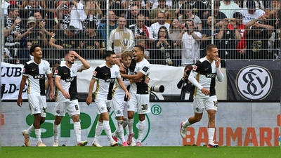 Welch ein furioser Bundesliga-Start der SV Elversberg. (Foto: Harald Tittel/dpa)