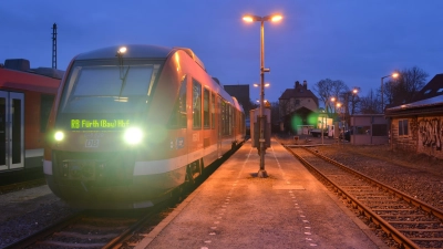 Zugfahrten von und nach Markt Erlbach sind vom 13. bis 16. Januar 2025 teilweise beeinträchtigt. (Archivbild: Johannes Hirschlach)