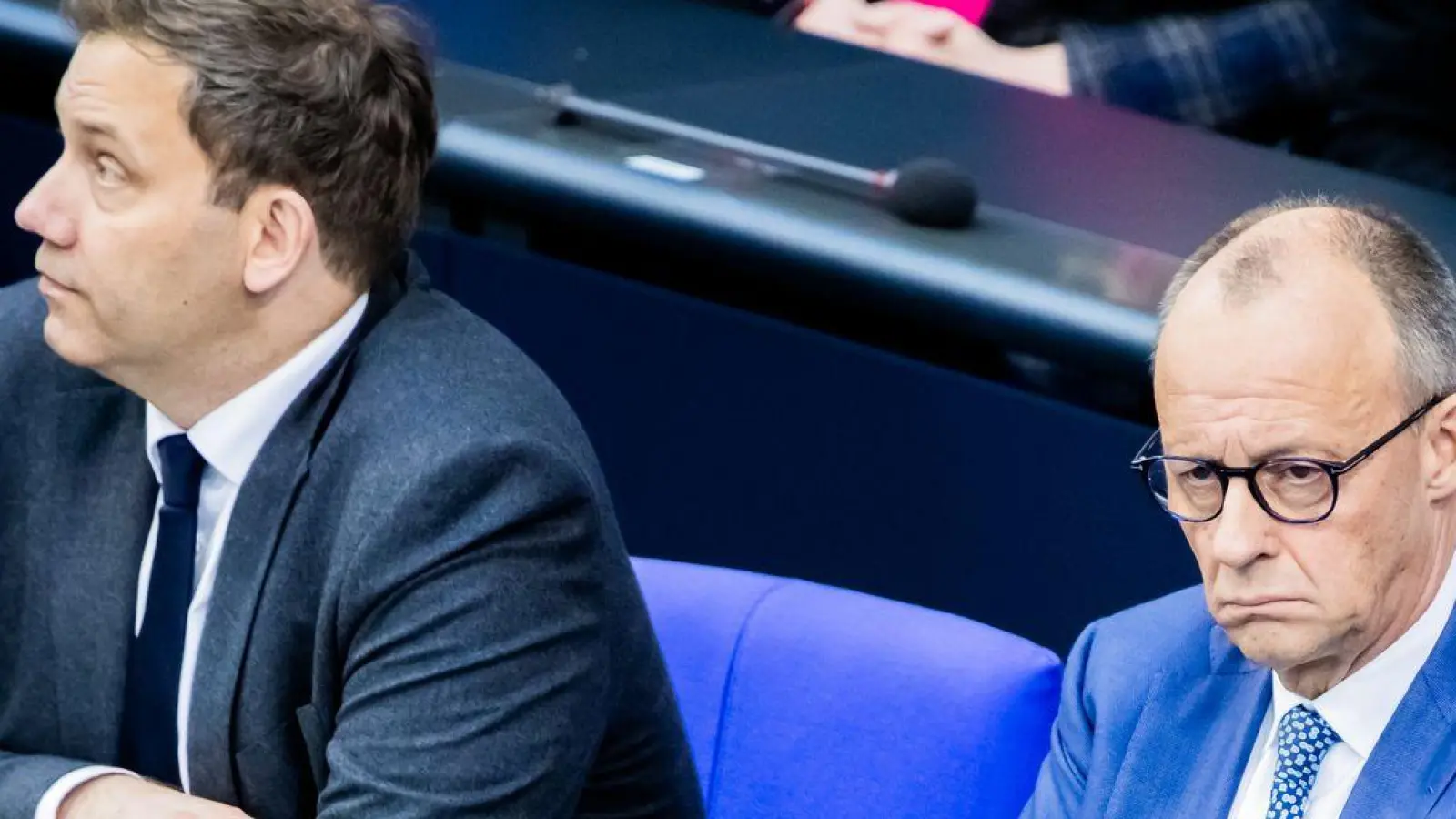 Diese beiden bleiben zunächst zusammen an der Spitze der Regierung. (Foto: Christoph Soeder/dpa)