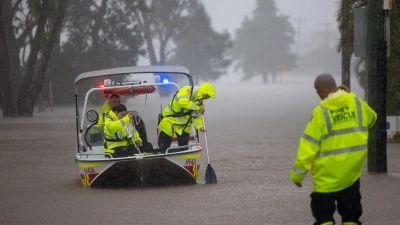 Die Fluten haben bereits Todesopfer gefordert. (Foto: Lindsay Moller/AAP/dpa)