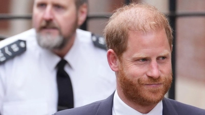 Prinz Harry liegt im Streit mit dem britischen Innenministerium. (Archivbild) (Foto: Lucy North/PA Wire/dpa)