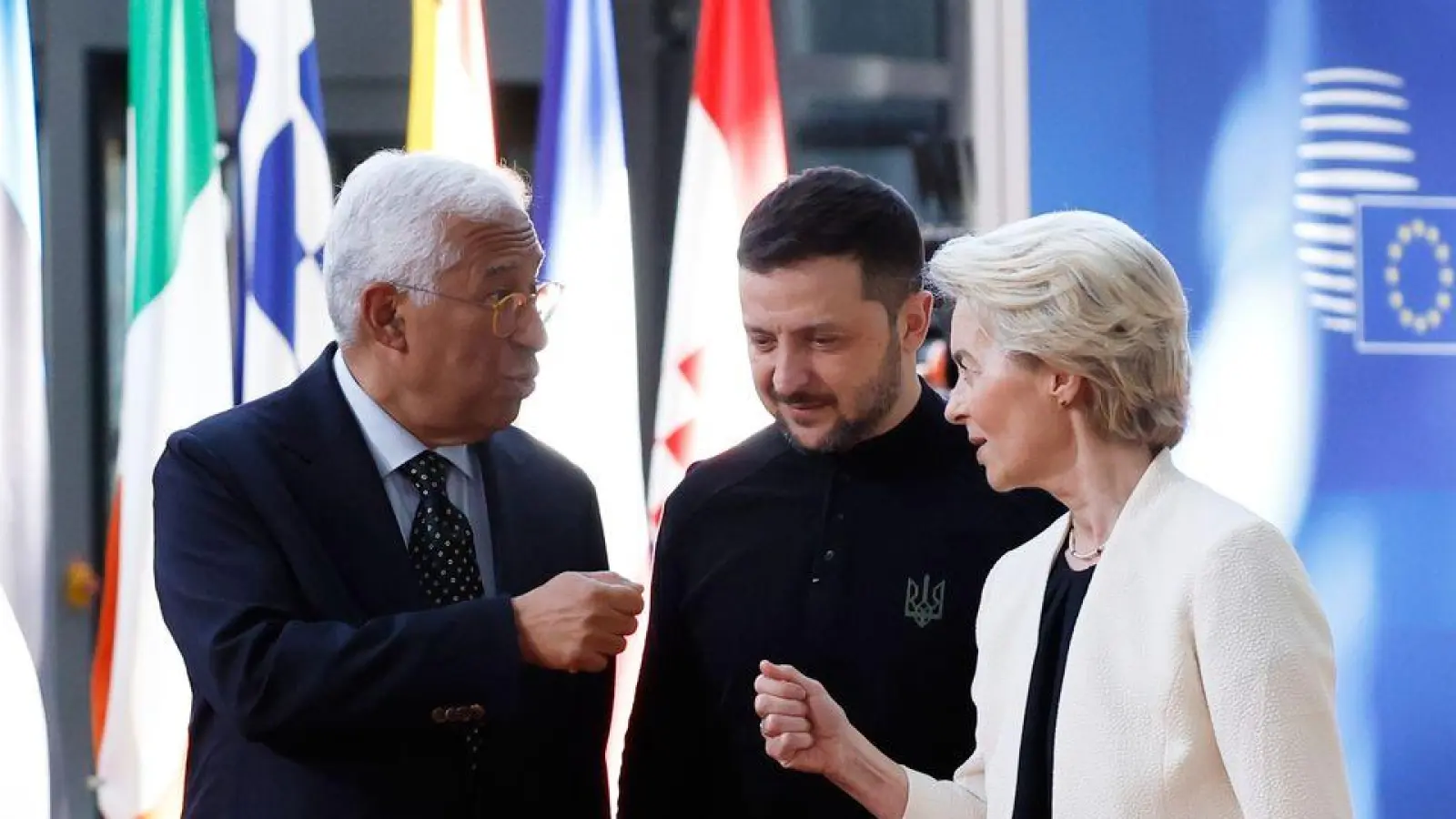 EU-Ratspräsident Costa und Kommissionspräsidentin von der Leyen besuchen heute Kiew. (Archivbild) (Foto: Omar Havana/AP/dpa)