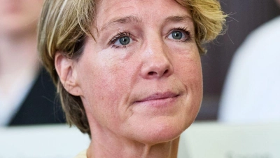 Seit fast einem Jahr steht die Unternehmerin Christina Block vor Gericht. (Foto: Georg Wendt/dpa Pool/dpa)