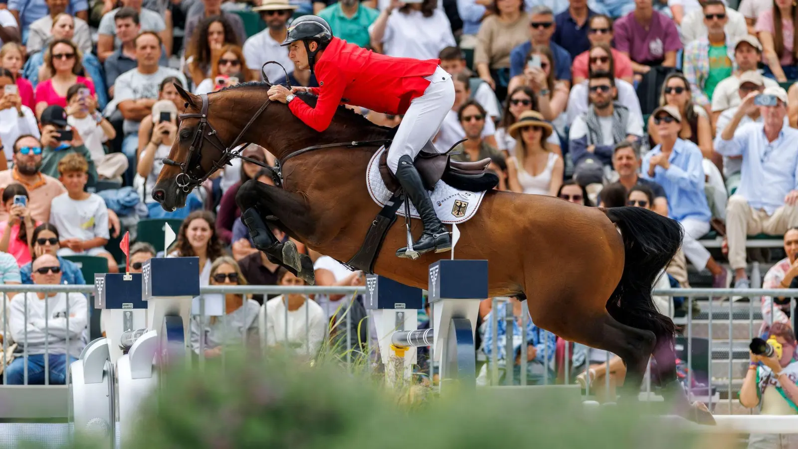 Richard Vogel ritt mit United Touch in der ersten Runde fehlerfrei. (Foto: Stefan Lafrentz/Sportfotos Lafrentz/Stefan Lafrentz)