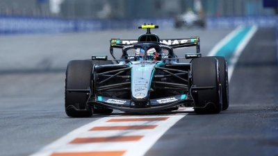 Kimi Antonelli geht von der Pole Position ins Miami-Rennen. (Foto: Rebecca Blackwell/AP/dpa)