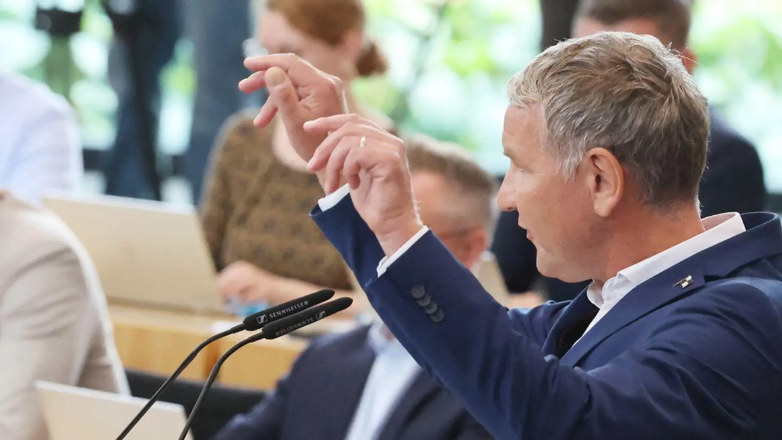 AfD-Fraktionschef Björn Höcke hat als Ministerpräsident kandidiert - und verloren. (Foto: Bodo Schackow/dpa)