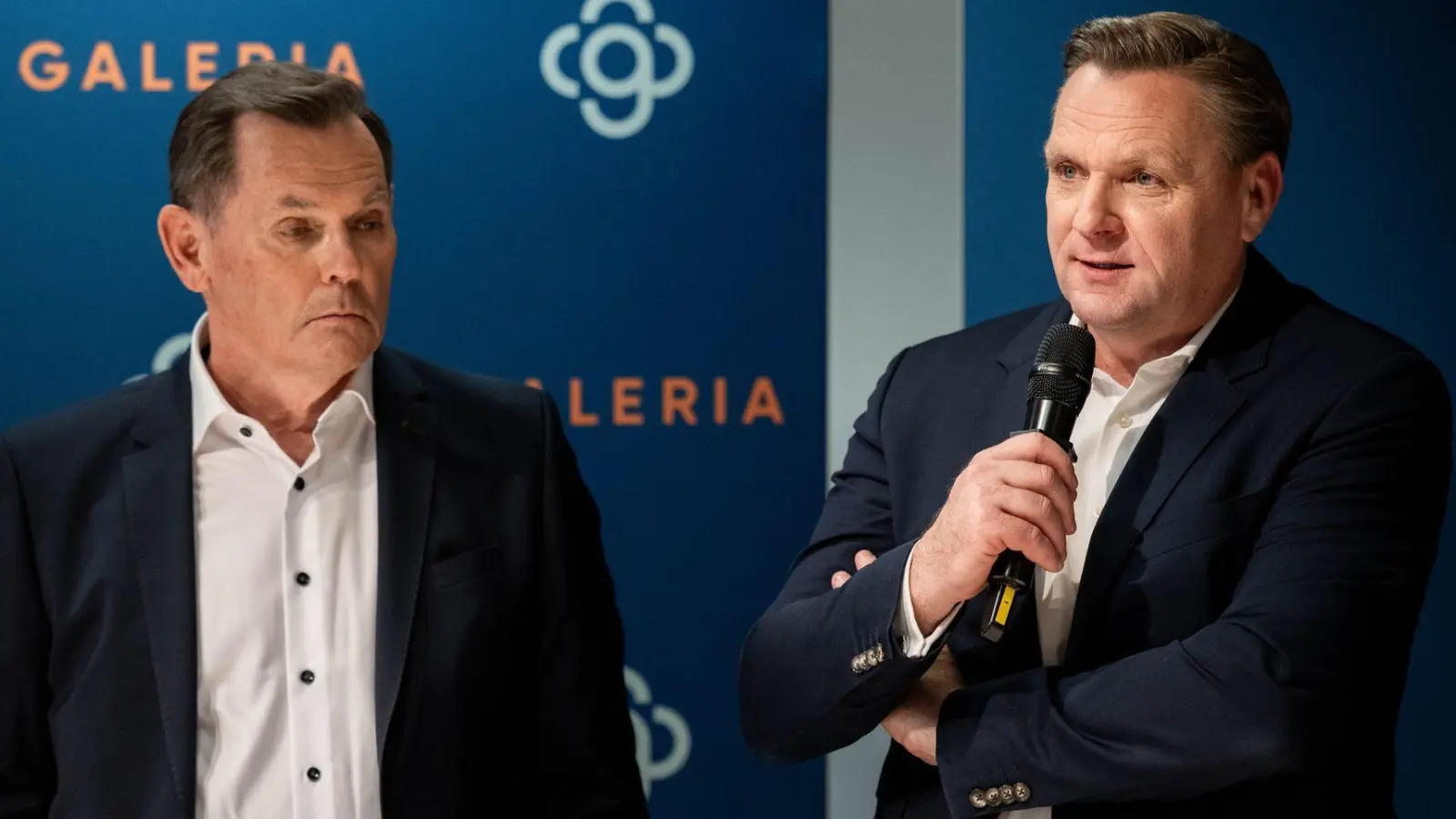 Anteilseigner Bernd Beetz (links) und Olivier Van den Bossche, hier noch Seite an Seite (Foto von 2024) - nun gehen sie getrennte Wege.  (Foto: Fabian Strauch/dpa)