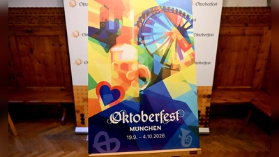 Das offizielle Motiv zum Oktoberfest 2026. (Archivbild) (Foto: Felix Hörhager/dpa)
