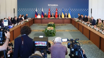 In Istanbul (Türkei) soll es am Mittwoch eine neue Verhandlungsrunde zwischen Russland und der Ukraine geben. (Archivbild) (Foto: Alexander Ryumin/TASS via ZUMA Press/dpa)