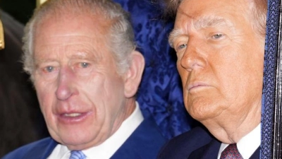 US-Präsident Trump und König Charles: Kutschenfahrt nach Windsor  (Foto: Jordan Pettitt/PA Wire/dpa)