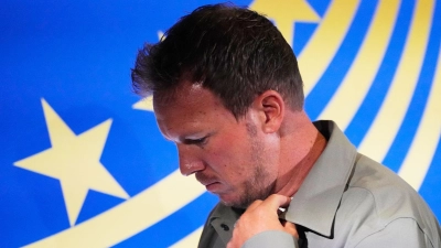 Ende als Bundestrainer nach etwas mehr als 1.000 Tagen: Julian Nagelsmann. (Foto: Martin Meissner/AP/dpa)