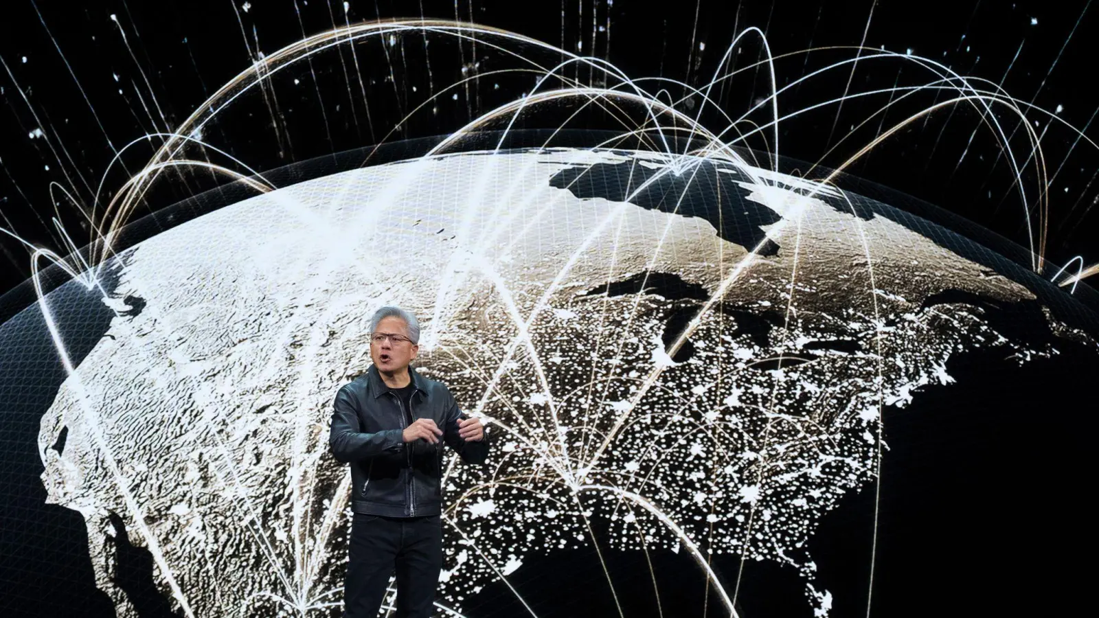 Nvidia-Chef Jensen Huang gelang es, ein gutes Verhältnis zu US-Präsident Donald Trump aufzubauen. (Foto: Manuel Balce Ceneta/AP/dpa)