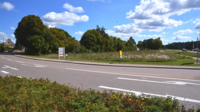 Auf diesem Areal soll das künftige Einsatzgebäude für die Feuerwehren Wilburgstetten und Greiselbach mit Räumen für die BRK-Bereitschaft Wilburgstetten entstehen. Die Planung ist abgesegnet, mit dem Start des Vergabeverfahrens warten die Gemeinderäte aber noch, bis die Kostenschätzung vorliegt. (Foto: Peter Tippl)