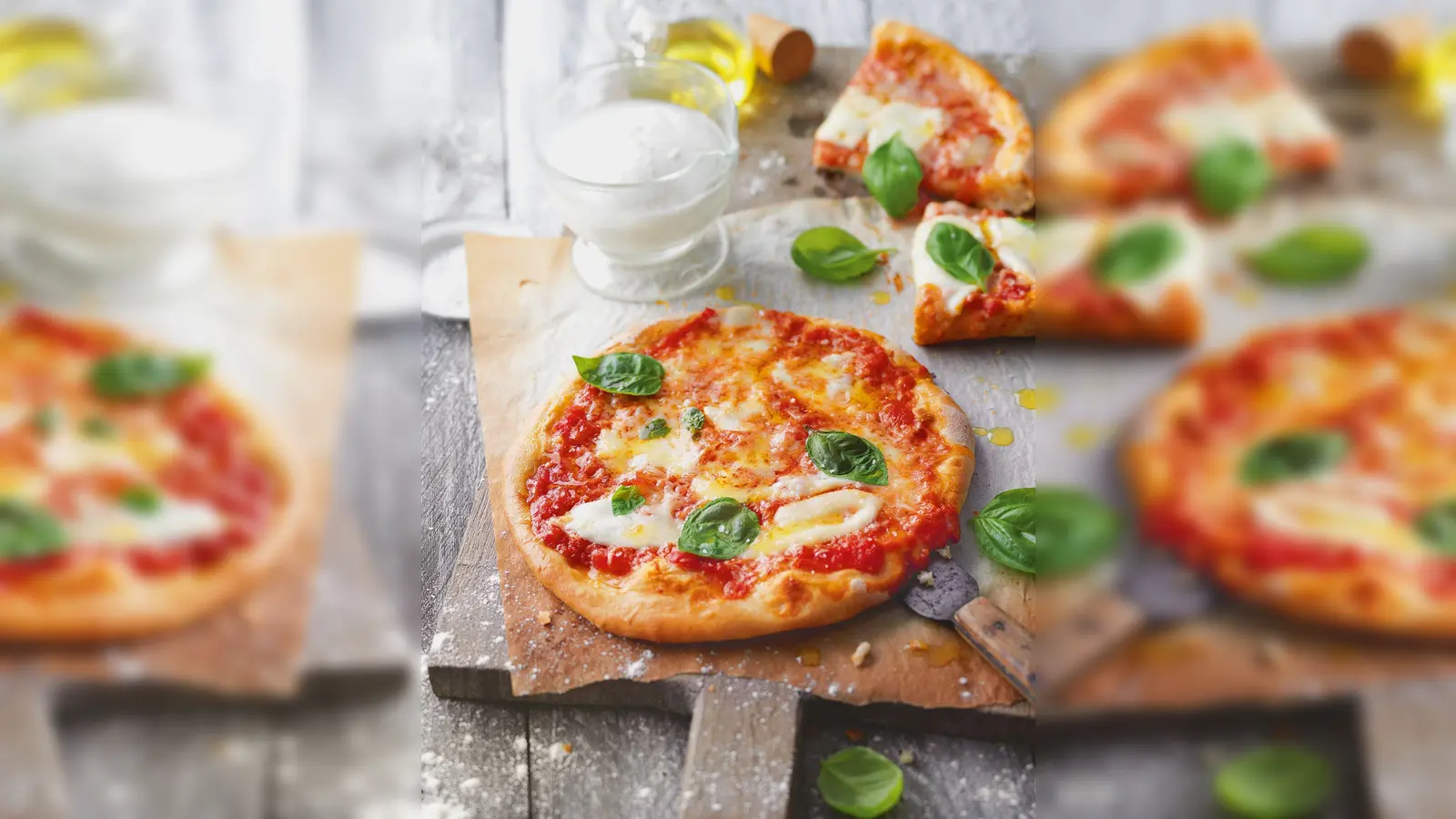 Die Pizza Margherita mit Basilikum, Mozzarella und Parmesan kommt nicht ohne Tomatensauce. Dafür am besten stückige Tomaten aus der Dose nehmen und mit Salz, Pfeffer, einer Prise Zucker und bei Bedarf mit etwas Oregano und frischem Knoblauch abschmecken. (Foto: Kramp Gölling/Gräfe und Unzer/dpa-tmn)