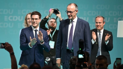 Auch für Merz ist die Wahl am Sonntag eine wichtige. (Foto: Felix Kästle/dpa)