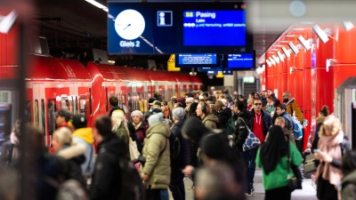Aufgrund von Bauarbeiten kommt es zu vollen Zügen zwischen Pasing und Hauptbahnhof. (Foto: Lukas Barth/dpa)