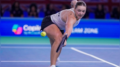 Jule Niemeier streckte sich gegen Emma Raducanu vergebens. (Foto: Manu Fernandez/AP)