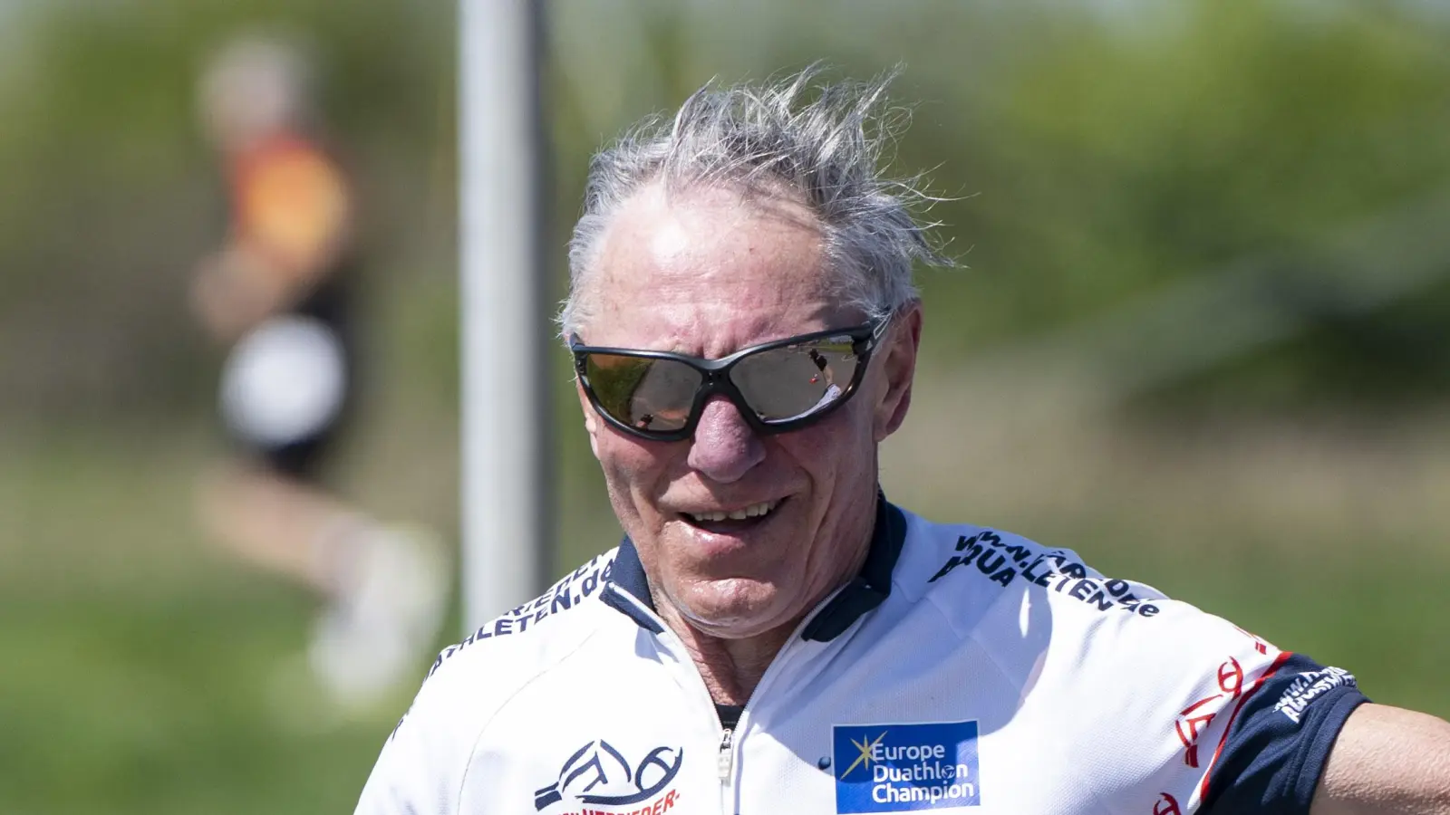 Trotz großer Anstrengung bester Laune: Reinhard Joas. (Foto: Volker Ballasch)