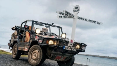 Zweckmäßiges Gerät: Für eine rustikale Rallye erweist sich der VW Iltis Dank seiner Geländegängigkeit als Glücksgriff. (Foto: Craig Pusey Photography/dpa-tmn)