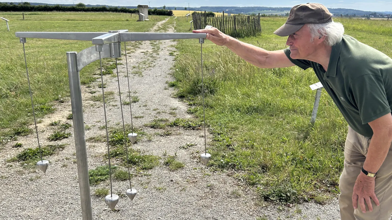 Die Groma war ein römisches Vermessungsinstrument und zur Absteckung rechter Winkel konzipiert.  (Foto: Dr. Matthias Pausch)