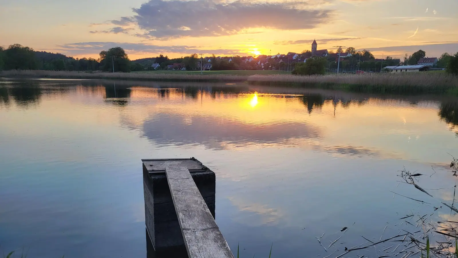 Abendstimmung - gesehen bei Segringen. (Foto: Martina Simon)
