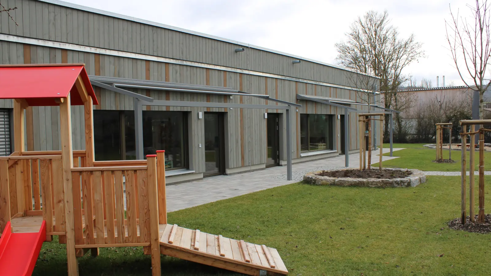 Die gesamte Gebäudehülle der neuen Kinderkrippe in Sugenheim wurde hochwärmedämmend ausgebildet. (Foto: Ramona Emmert)