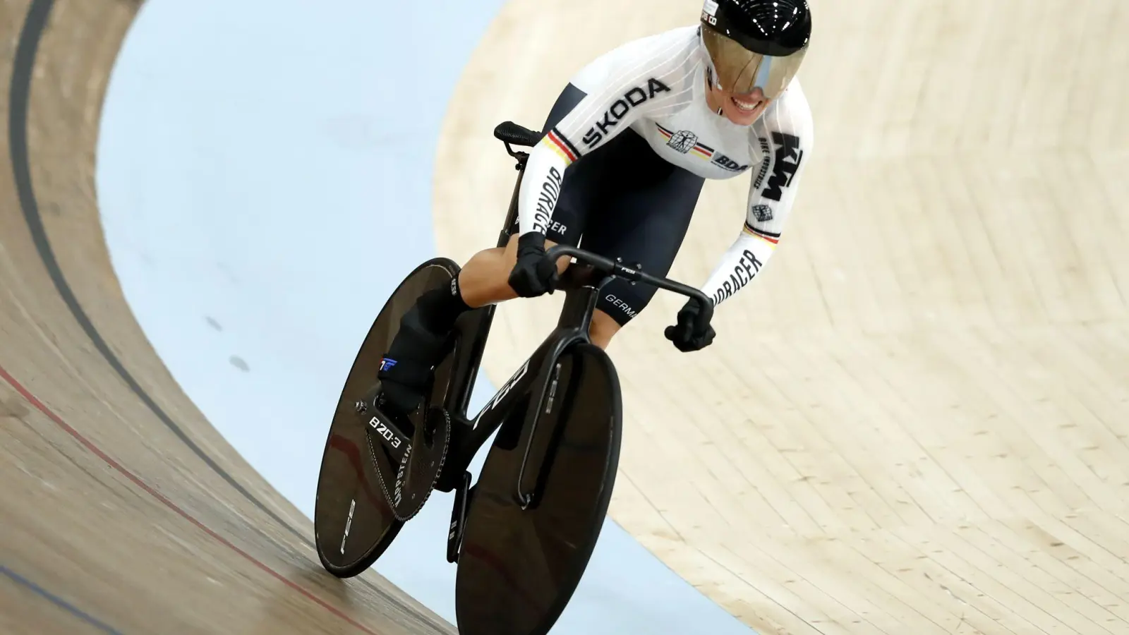 Holte auch im 500-Meter-Zeitfahren die Goldmedaille: Emma Hinze. (Foto: Will Matthews/PA Wire/dpa)