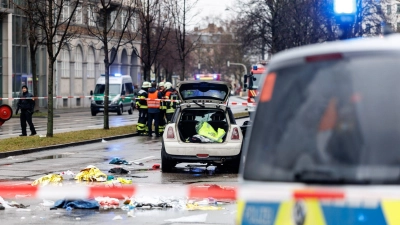 Es gab auch Schwerstverletzte. (Foto: Matthias Balk/dpa)