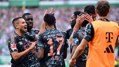 Die Bayern zerlegen den SV Werder. (Foto: Sina Schuldt/dpa)