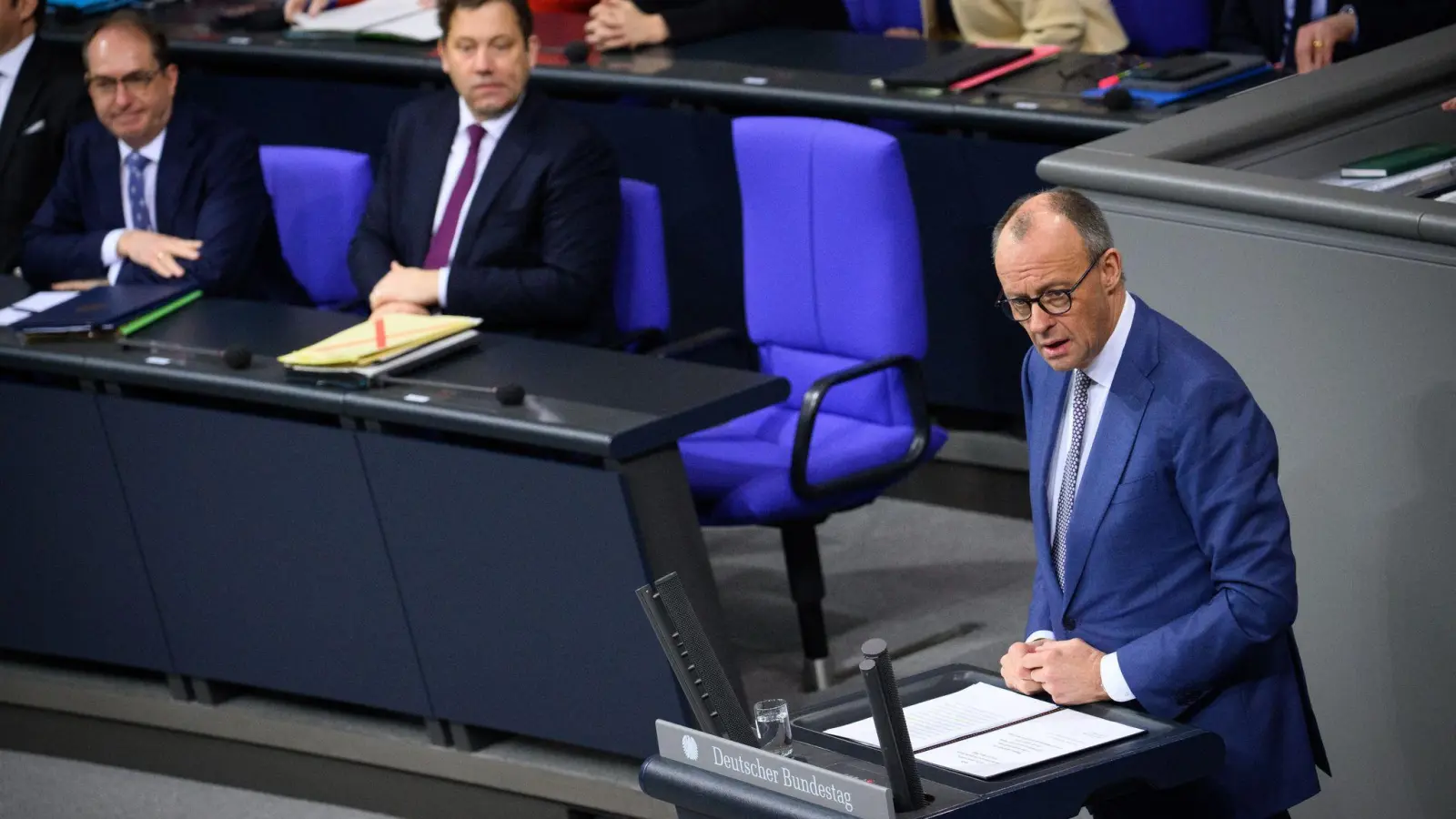 Bundeskanzler Friedrich Merz ruft die europäischen Bündnispartner auf, zu einer eigenständigen Macht in einer neuen Weltordnung zu werden.  (Foto: Bernd von Jutrczenka/dpa)